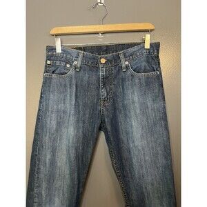 Levis 514 Jeans Mens 30x30 Blue Straight Leg Denim Medium Wash Zip Fly Mexico